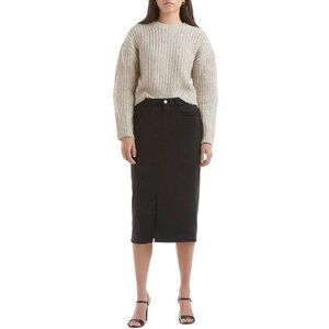 Jen7 Sculpting Black Denim Skirt NWT